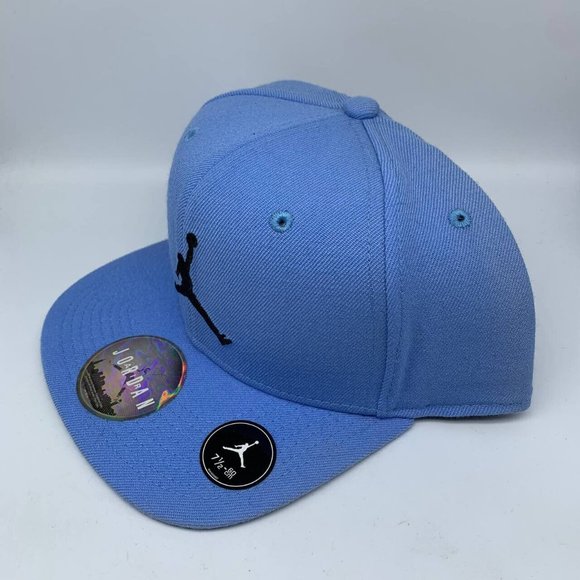 Air Jordan UNC Jumpman Hat 7 1/2 Fitted Cap Chicago Bulls Men - Picture 5 of 6